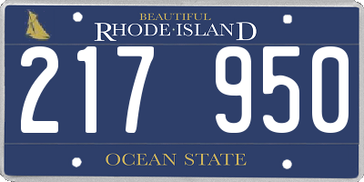 RI license plate 217950