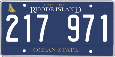 RI license plate 217971