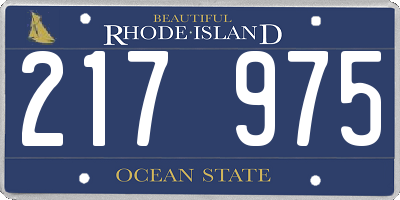 RI license plate 217975