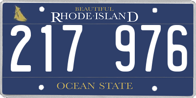 RI license plate 217976