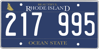 RI license plate 217995