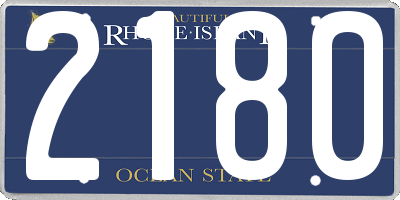 RI license plate 2180