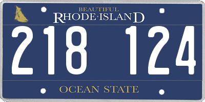 RI license plate 218124