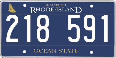 RI license plate 218591