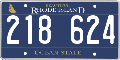 RI license plate 218624