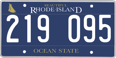 RI license plate 219095