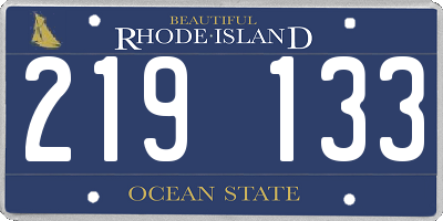 RI license plate 219133