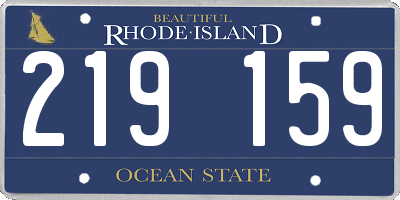 RI license plate 219159