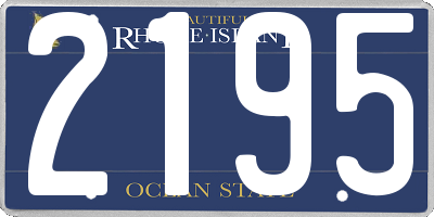 RI license plate 2195