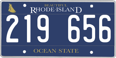 RI license plate 219656