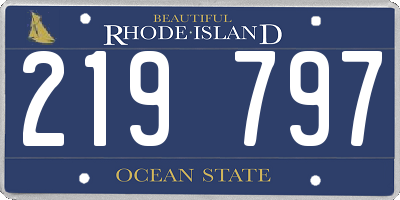 RI license plate 219797