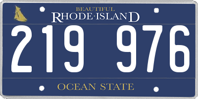 RI license plate 219976