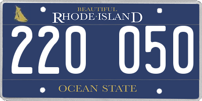 RI license plate 220050