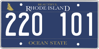 RI license plate 220101
