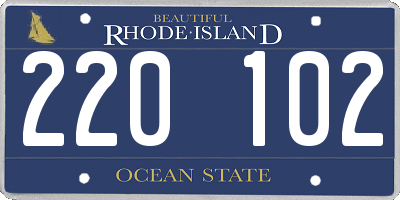 RI license plate 220102
