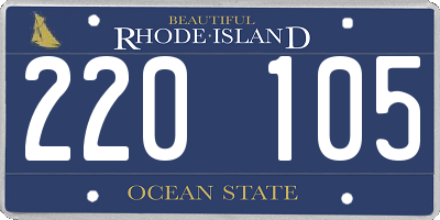 RI license plate 220105