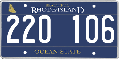 RI license plate 220106