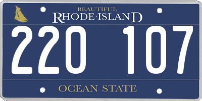 RI license plate 220107