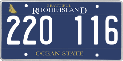 RI license plate 220116