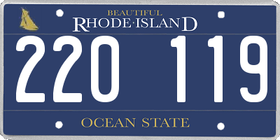 RI license plate 220119