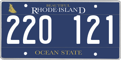 RI license plate 220121