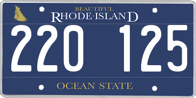 RI license plate 220125