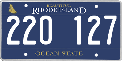 RI license plate 220127