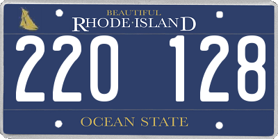 RI license plate 220128