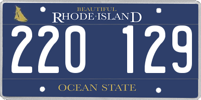 RI license plate 220129
