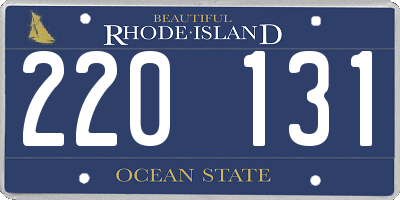 RI license plate 220131