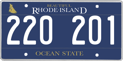 RI license plate 220201
