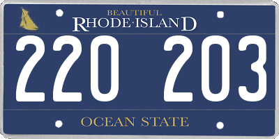 RI license plate 220203