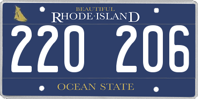 RI license plate 220206