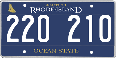 RI license plate 220210