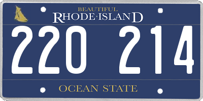 RI license plate 220214