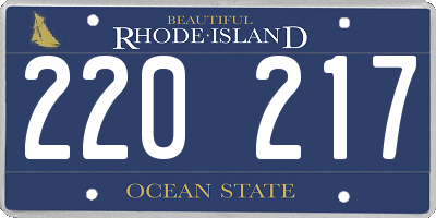 RI license plate 220217
