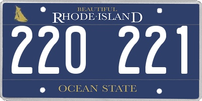 RI license plate 220221
