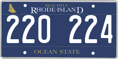 RI license plate 220224