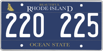 RI license plate 220225