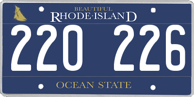 RI license plate 220226
