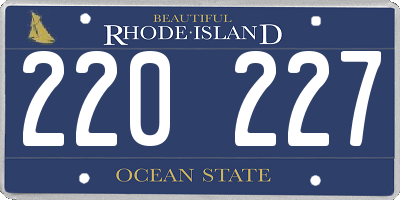 RI license plate 220227