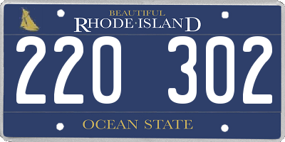 RI license plate 220302