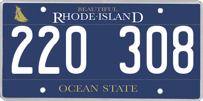 RI license plate 220308