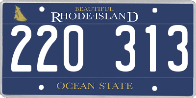 RI license plate 220313