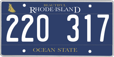 RI license plate 220317