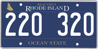 RI license plate 220320