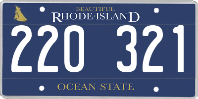 RI license plate 220321