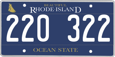 RI license plate 220322