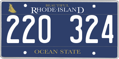RI license plate 220324