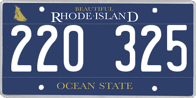 RI license plate 220325